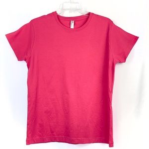 Women's Pink 100% Cotton Short Sleeved T-Shirt